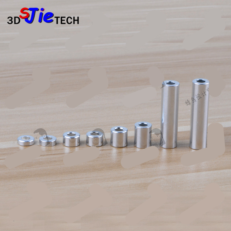 20pcs CNC 3D 프린터 openbuilds 알루미늄 스페이서 ID 5.1mm OD 10mm 3D 프린터 용 고품질